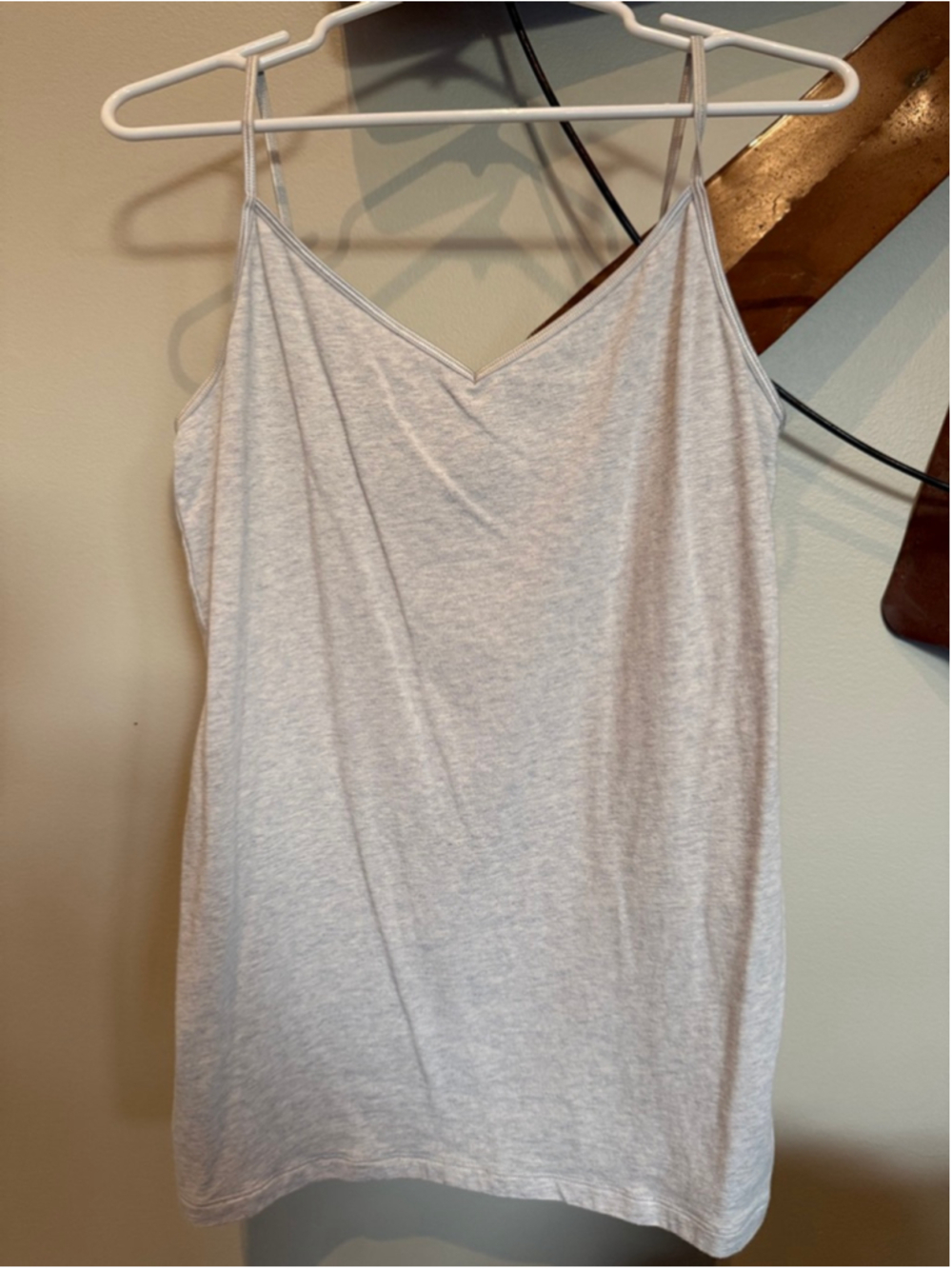 CAbi Gray V-Neck Cami Size L EUC